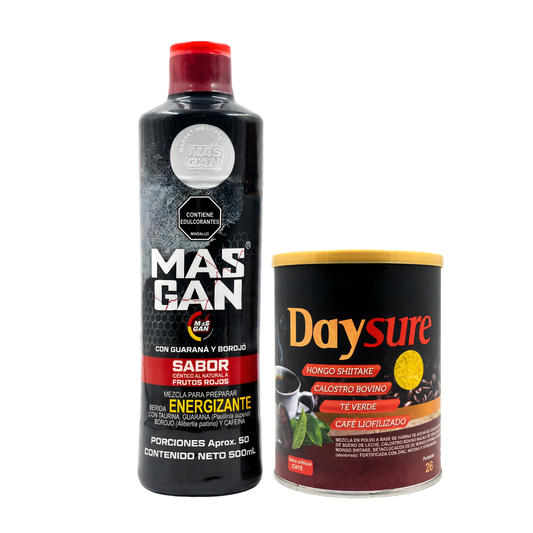 Energía Constante: Masgan 500 ml + DaySure Café